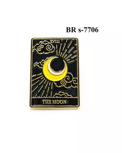 Броши BR s-7706 черный с золотом black арт. МБ-3636-1-МБ00000247330