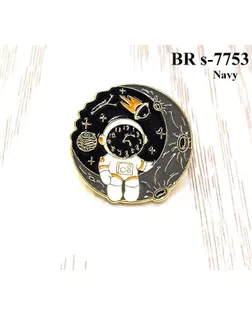 Броши BR s-7753 черный navy арт. МБ-3970-1-МБ00000248115