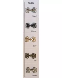 Крючки DF 201 серебро (никель) nickel арт. МБ-3390-1-МБ00000237198