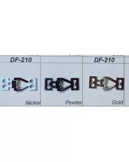 Крючки DF 210 золото gold арт. МБ-3399-1-МБ00000237226