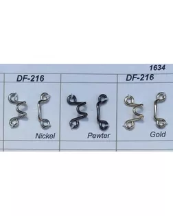 Крючки DF 216 золото gold арт. МБ-3401-1-МБ00000237232
