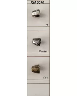 Стопора и аксессуары KM 0070 серебро (никель) s арт. МБ-3350-1-МБ00000134487