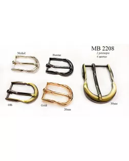 Пряжки MB 2208 серебро (никель) nickel, 20 мм арт. МБ-3726-1-МБ00000248012