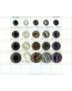 Пуговицы CB L-530 черный black, 44L (28 мм) арт. МБ-2069-1-МБ00000128243