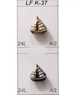 Пуговицы LF K-37 золото черненое ag, 24L (15 мм) арт. МБ-2875-1-МБ00000138513