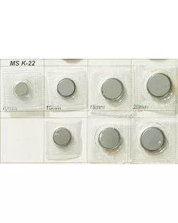 Кнопки MS K-22 прозрачный clear, 10 мм арт. МБ-235-1-МБ00000144560