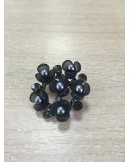 Броши BR 825 черный black арт. МБ-662-1-МБ00000235975