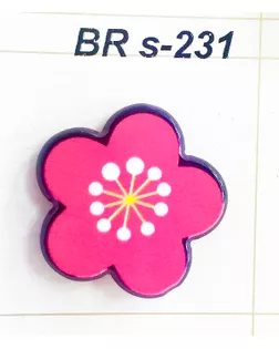 Броши BR s-231 розовый pink арт. МБ-839-1-МБ00000239230
