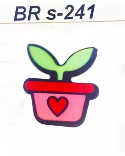 Броши BR s-241 розовый pink арт. МБ-842-1-МБ00000239238