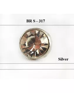 Броши BR s-317 серебро (никель) silver арт. МБ-1022-1-МБ00000240286
