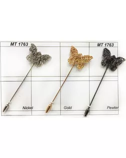 Броши MT 1763 олово (черный никель) pewter арт. МБ-1028-1-МБ00000240939