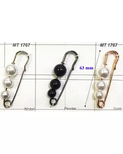 Броши MT 1767 олово (черный никель) pewter арт. МБ-1030-1-МБ00000240957