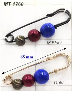 Броши MT 1768 золото gold арт. МБ-1031-1-МБ00000240960