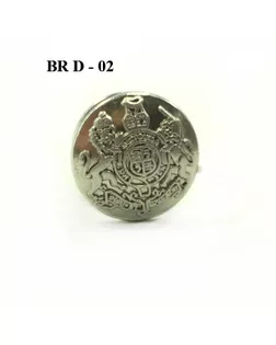 Броши BR d-02 олово (черный никель) pewter арт. МБ-1033-1-МБ00000240987