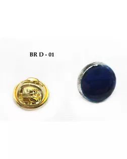 Броши BR d-01 черный с оловом (черный никель) black арт. МБ-1034-1-МБ00000240993