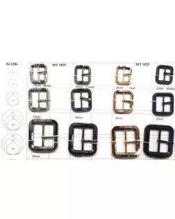 Пряжки MT 1825 серебро (никель) nickel, 20 мм арт. МБ-1111-1-МБ00000240904