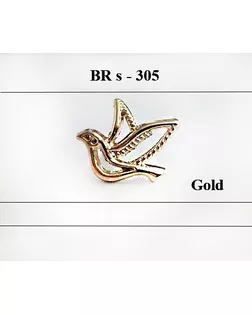 Броши BR s-305 золото gold арт. МБ-1145-1-МБ00000239232