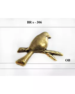 Броши BR s-306 бронза ob арт. МБ-1146-1-МБ00000239233