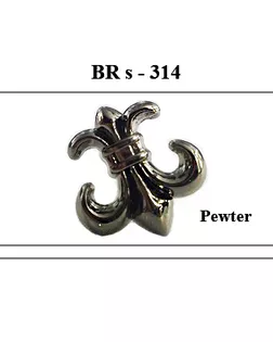 Броши BR s-314 олово (черный никель) pewter арт. МБ-1151-1-МБ00000239257