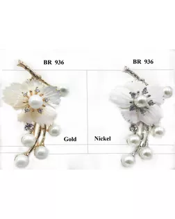 Броши BR 936 золото gold арт. МБ-1158-1-МБ00000241872