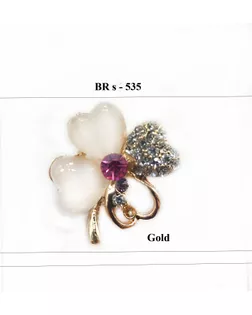 Броши BR s-535 золото gold арт. МБ-1163-1-МБ00000241877