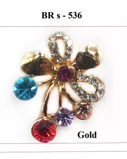 Броши BR s-536 золото gold арт. МБ-1164-1-МБ00000241878