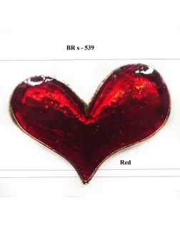 Броши BR s-539 красный с золотом red арт. МБ-1166-1-МБ00000241880