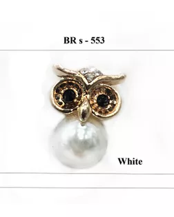 Броши BR s-553 золото white арт. МБ-1177-1-МБ00000241891