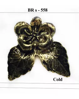 Броши BR s-558 золото черненое gold арт. МБ-1180-1-МБ00000241894