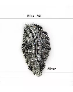 Броши BR s-561 серебро черненое silver арт. МБ-1183-1-МБ00000241897