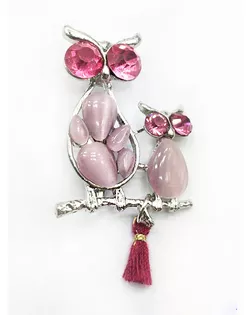 Броши BR 877 розовый pink арт. МБ-1259-1-МБ00000242689