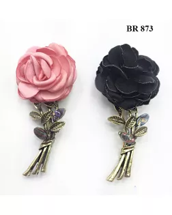 Броши BR 873 черный с золотом black арт. МБ-1264-1-МБ00000242696