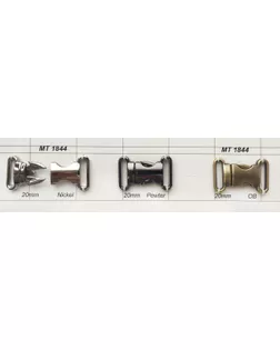 Пряжки MT 1844 серебро (никель) nickel, 20 мм арт. МБ-1452-1-МБ00000244052
