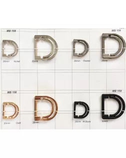 Пряжки MB 158 черный m.black, 20 мм арт. МБ-1583-1-МБ00000244633