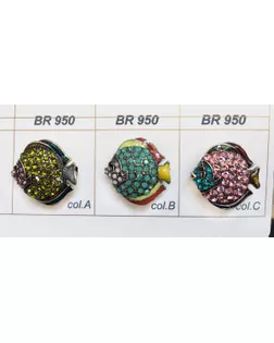 Броши BR 950 розовый col.c арт. МБ-1632-3-МБ00000245068