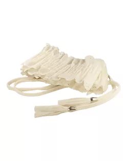 Ремень женский резинка резной,  длина 65см, ширина 4,8см, цвет белый, тип 01FR арт. ССФ-2043-1-ССФ0017816711