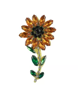 Аппликация пришивная, "Подсолнух", цвет разноцветный, тип 6116АП арт. ССФ-1479-1-ССФ0017586154