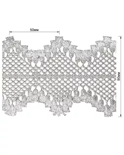 Кружево синтетич., цвет белый, тип 2175КР арт. ССФ-187-1-ССФ0017582311
