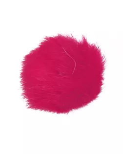 Украшение пришивное текстильное, "помпон", цвет фуксия, тип 61223УП арт. ССФ-458-1-ССФ0017583123