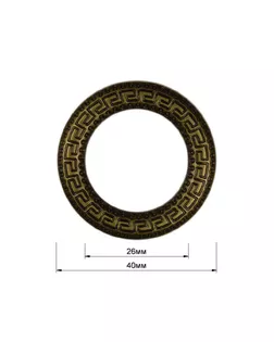 Кольцо металлическое, 2,5см, цвет антик, тип KM8933 арт. ССФ-1177-1-ССФ0017585141