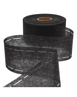 Лента клеевая перфорированная 7см, цвет черный, тип 7880ЛК арт. ССФ-4189-2-ССФ18245988.00002