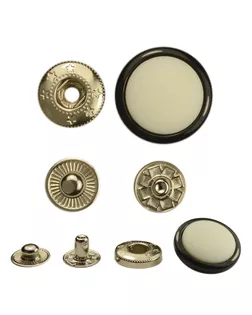 Кнопка установочная пластиковая, цвет черно-белый+никель, тип 8077КН арт. ССФ-455-1-ССФ0017583116