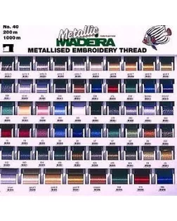 Стенд для ниток Madeira Metallic №40, 200/1000м арт. СВКТ-9307-1-СВКТ0075863