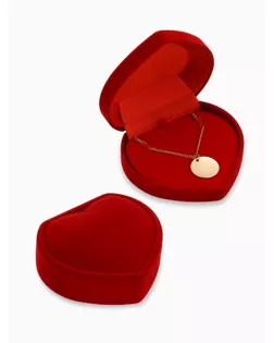 Футляр под серьги/кулон/браслет/кольцо "Сердце", 8,5*8*2,5, цвет красный арт. СМЛ-27536-1-СМЛ1002664