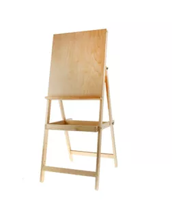 Мольберт тип «Хлопушка», 1300 х 500 х 650 мм, планшет 600 х 500 мм, с полочкой арт. СМЛ-203167-1-СМЛ0001277877