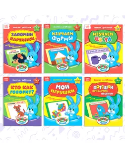 Обучающие книги «Полный годовой курс. Серия от 0 до 1 года», 6 книг по 16 стр., в папке арт. СМЛ-42363-1-СМЛ0001315970
