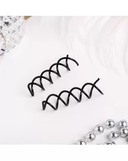 Шпилька-спираль для волос, чёрная арт. СМЛ-478-1-СМЛ1089038