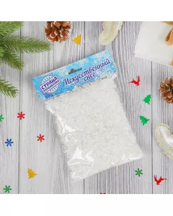 Искусственный снег, 50 г, цвет белый арт. СМЛ-43236-1-СМЛ0001373604