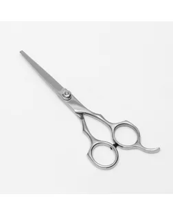 Ножницы парикмахерские с упором, лезвие — 5,5 см, цвет серебряный арт. СМЛ-172879-1-СМЛ0001396637