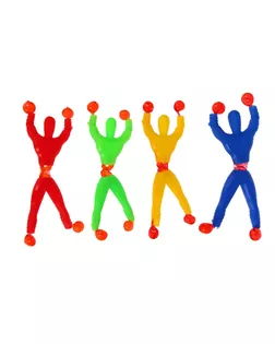 Липучка «Человек», сползает по стеклу, цвета МИКС арт. СМЛ-43592-1-СМЛ0001476769